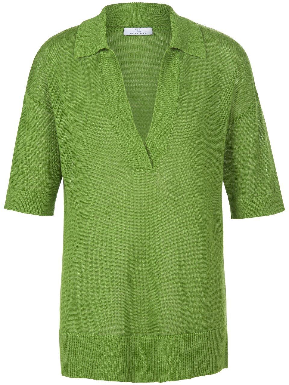 Polo-Pullover Peter Hahn grün günstig online kaufen