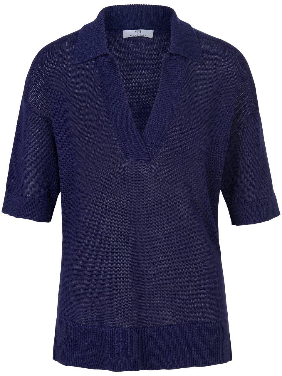 Polo-Pullover Peter Hahn blau günstig online kaufen