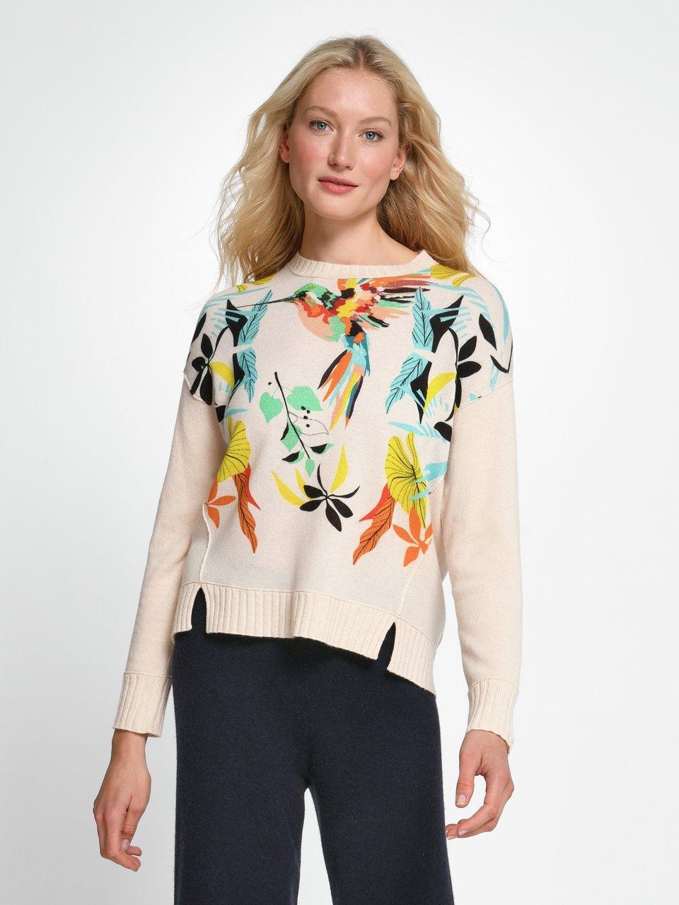 include - Rundhals-Pullover aus Schurwolle und Kaschmir