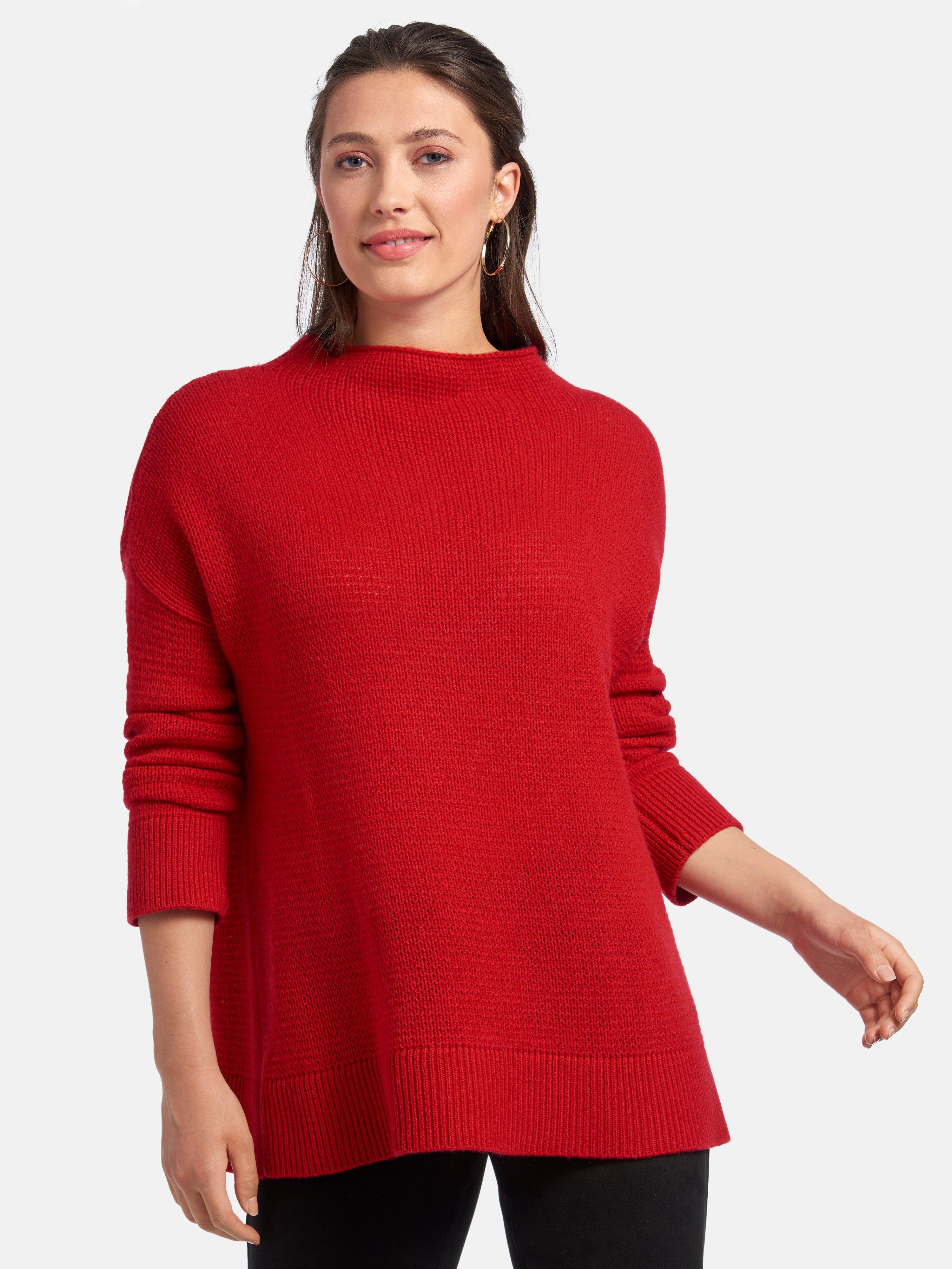 include - Pullover mit angeschnittenem Stehbundkragen