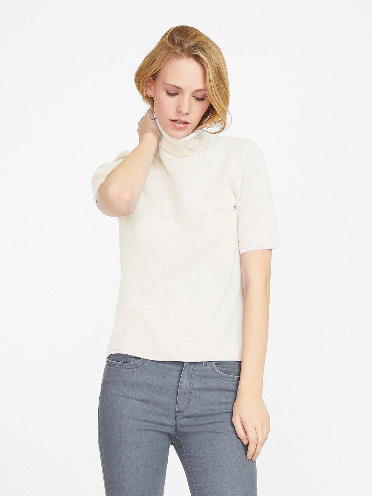 Peter Hahn Cashmere - Coltrui model Rebecca van 100% kasjmier