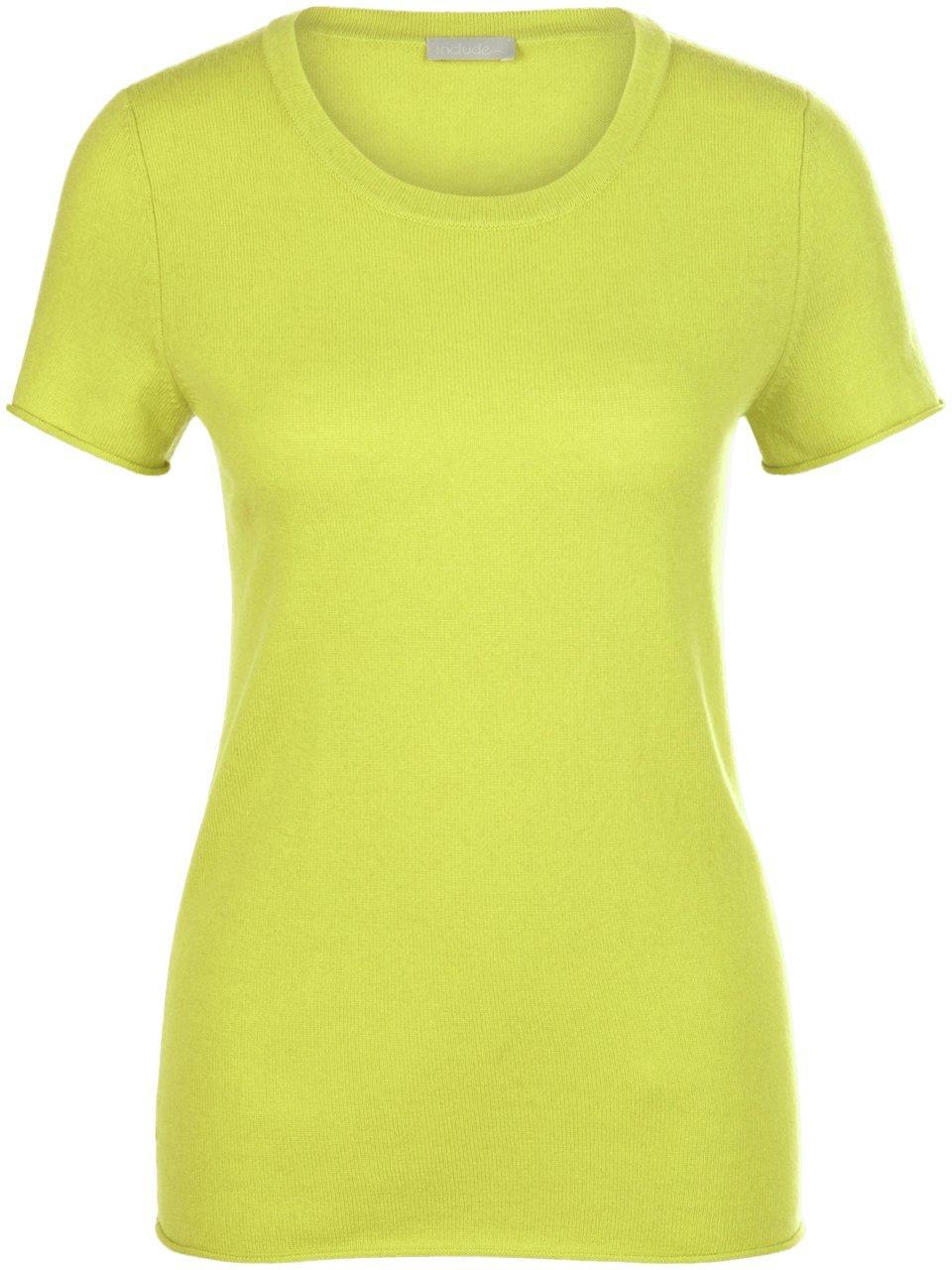 Kasjmiershirt korte mouwen Van include groen