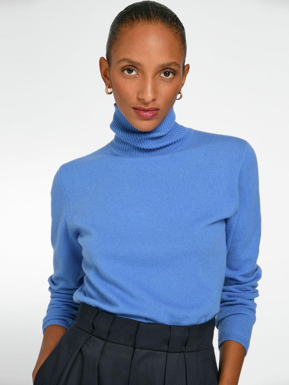 Col roulé femme online bleu