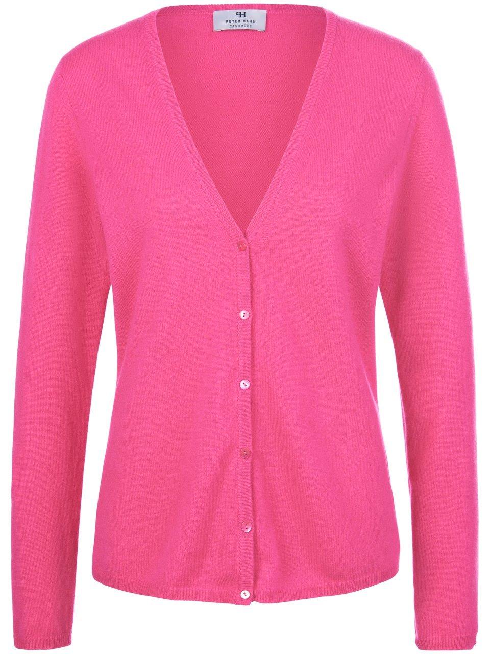Strickjacke aus 100% Premium-Kaschmir Modell Cora Peter Hahn Cashmere pink günstig online kaufen