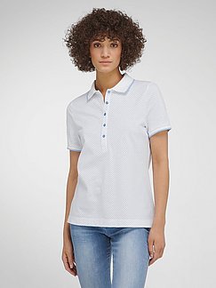 Polo-Shirt 1/2-Arm weiss Peter Hahn Damen Kleidung Tops & T-Shirts T-Shirts Polos & Longsleeves Poloshirts 