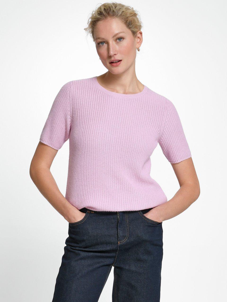 include - Rundhals-Pullover aus Seide und Kaschmir