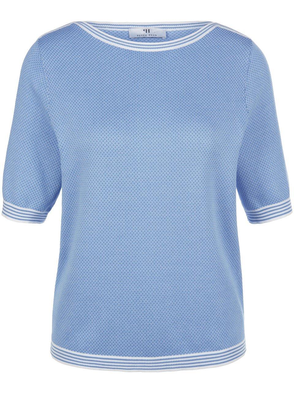 Thumbnail - Peter Hahn - Pullover aus 100% SUPIMA®-Baumwolle, blau, Gr. 40 / M - Baumwolle