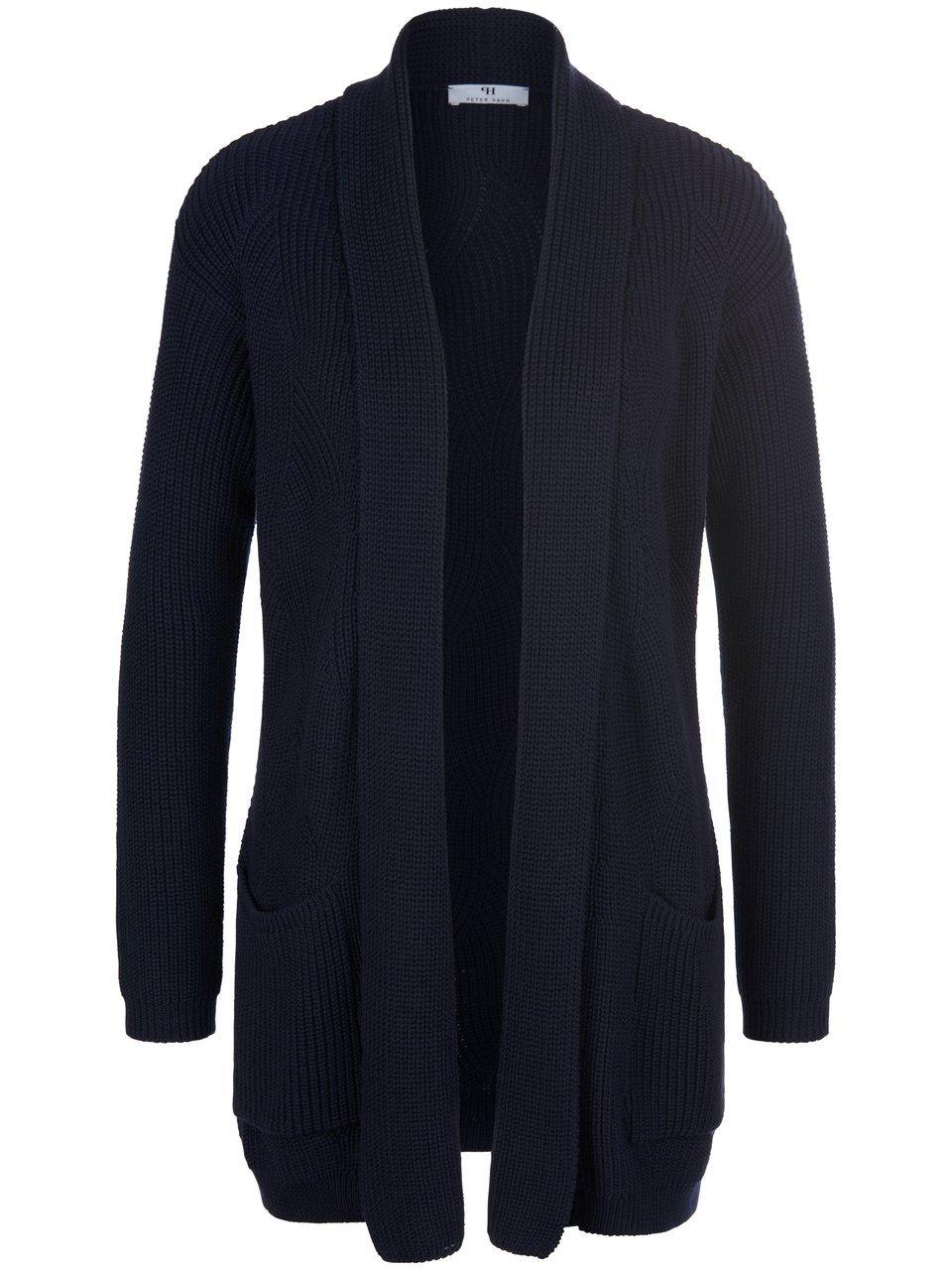 Thumbnail - Peter Hahn - Strickjacke, blau, Gr. 42 / M - Baumwolle