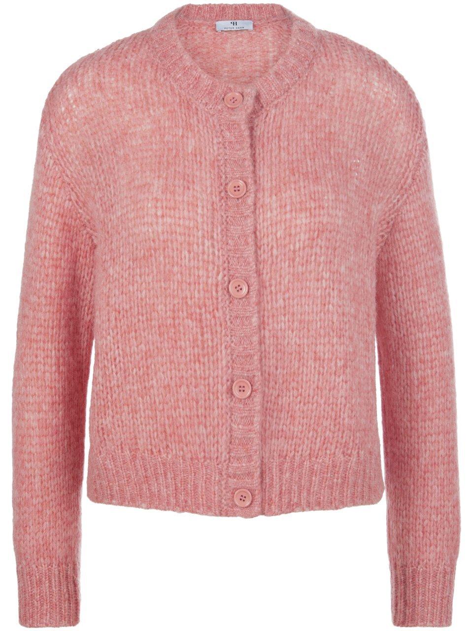 Strickjacke überschnittener Schulter Peter Hahn rosé günstig online kaufen