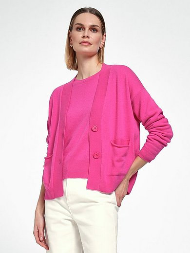 Riani - Cardigan made of 100% premium cashmere - pink