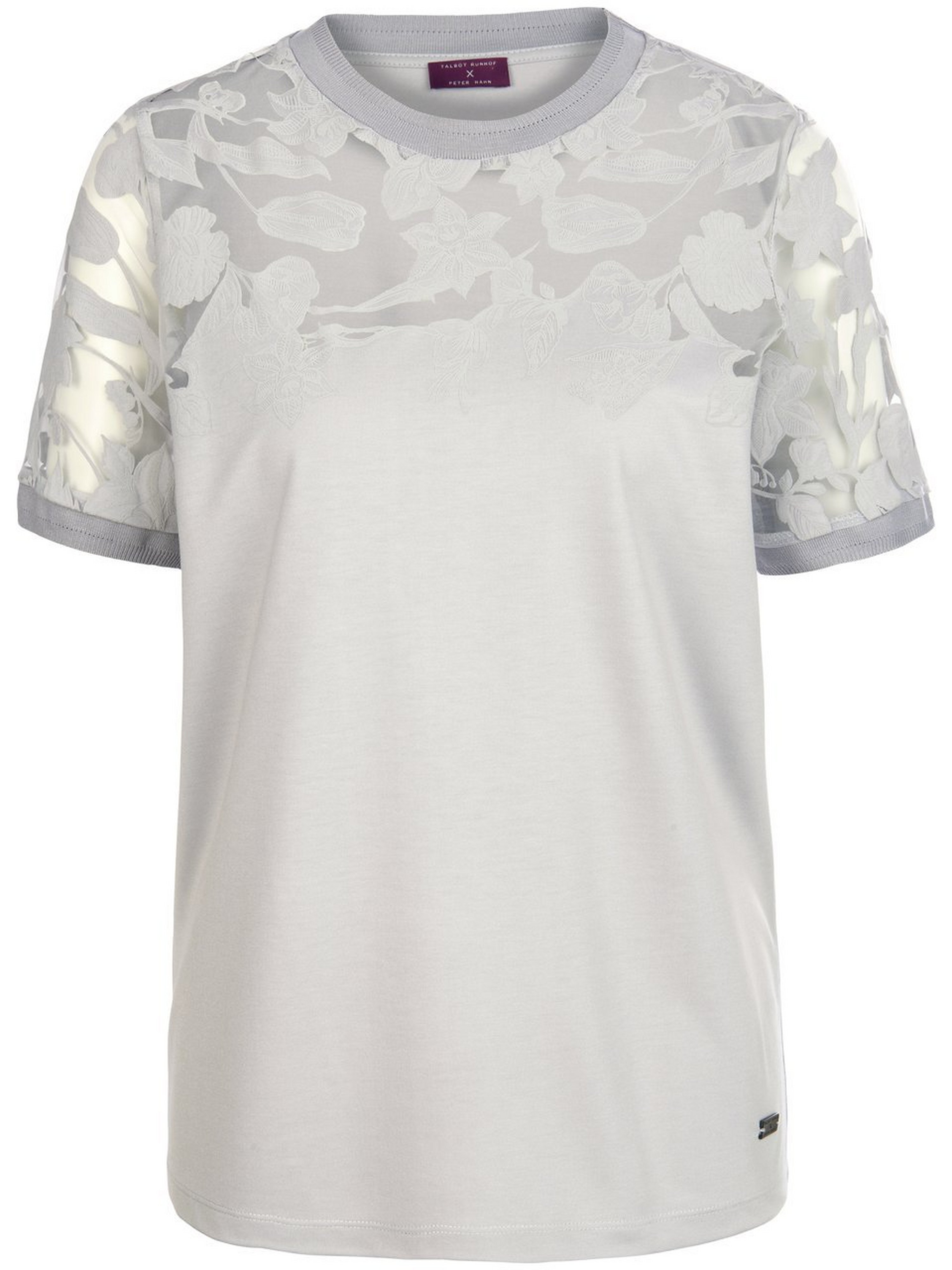 Shirt ronde hals en bloemmotief Van TALBOT RUNHOF X PETER HAHN grijs