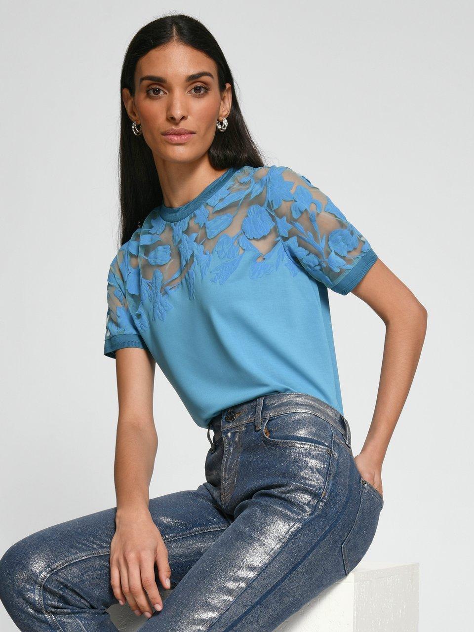 TALBOT RUNHOF X PETER HAHN - Shirt met ronde hals en bloemmotief