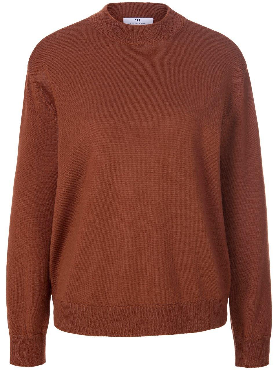 Trui 100% scheerwol Van Peter Hahn bruin