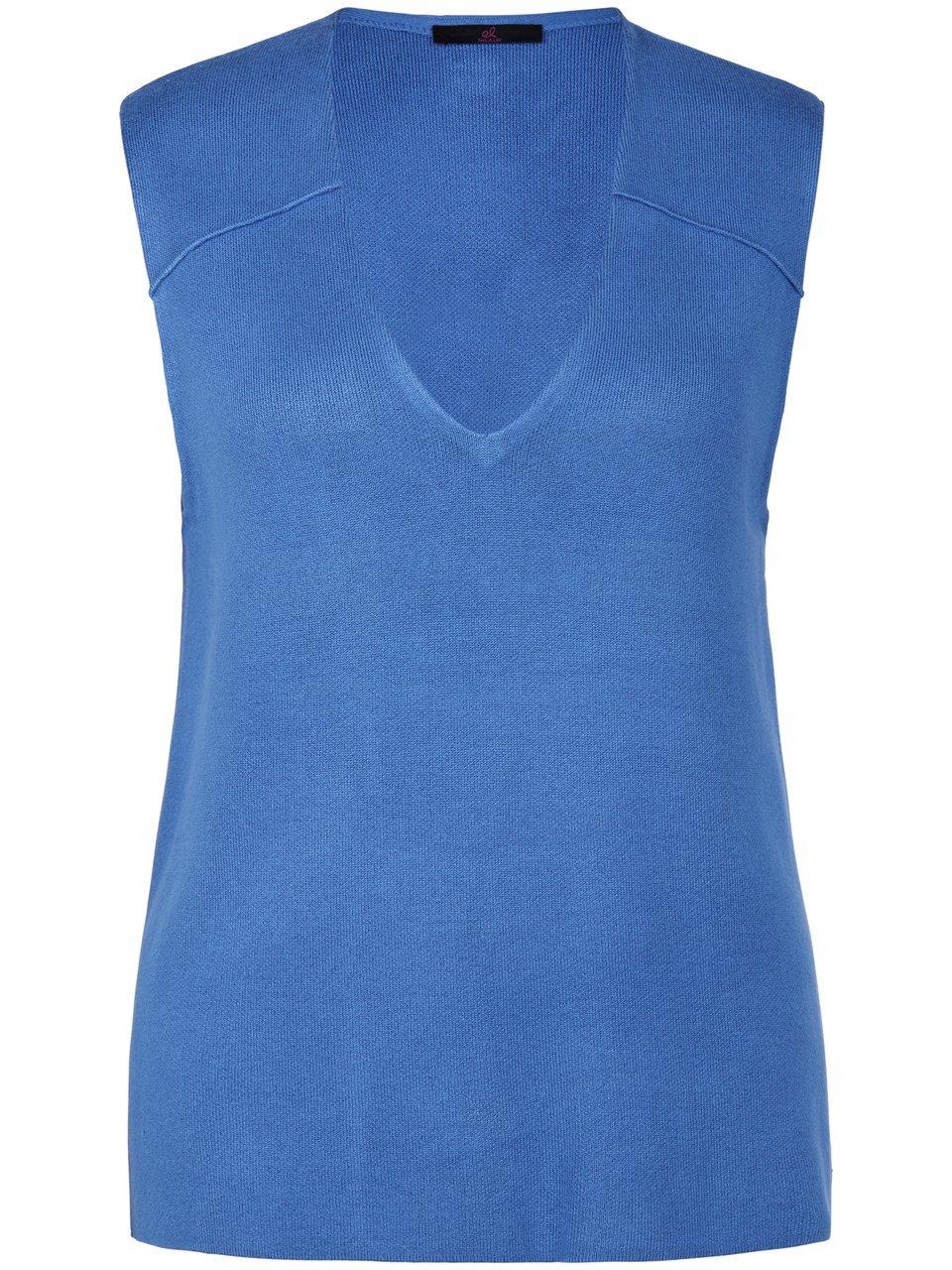 Slip-over V-hals Van Emilia Lay blauw