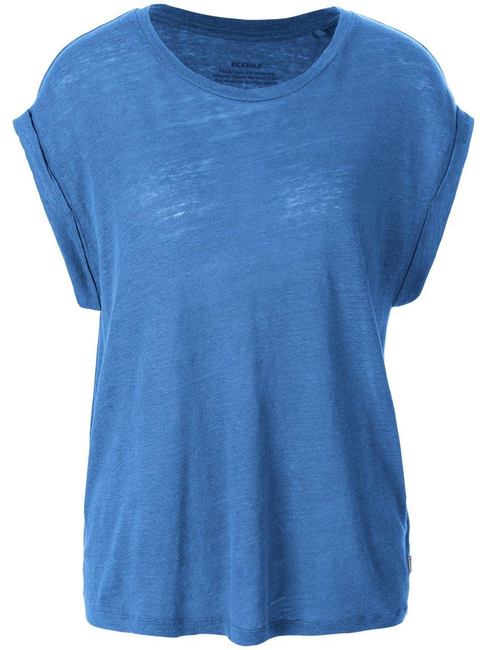 Shirt ronde hals 100% linnen Van Ecoalf blauw