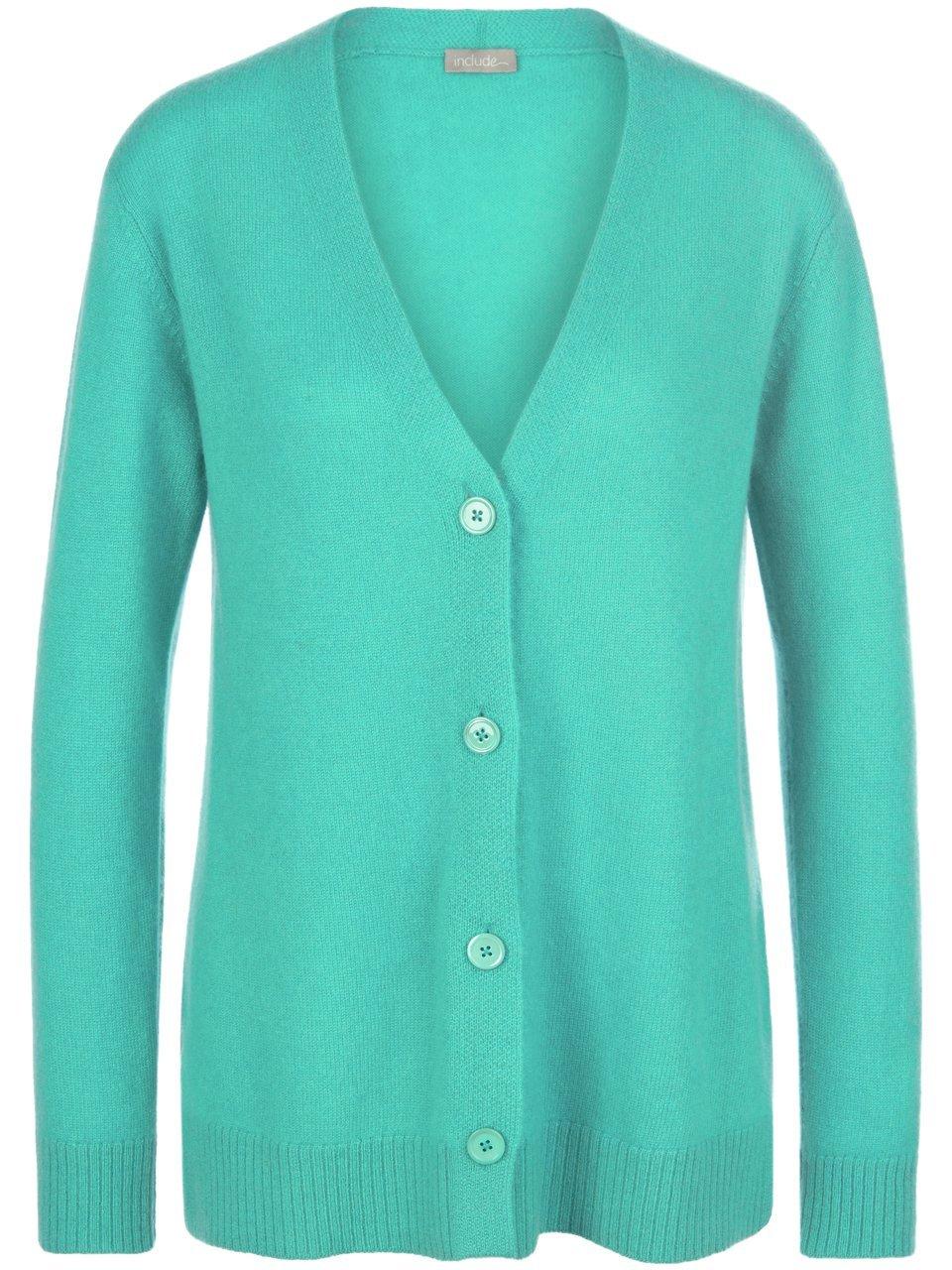 Strickjacke 1/1-Arm include türkis günstig online kaufen