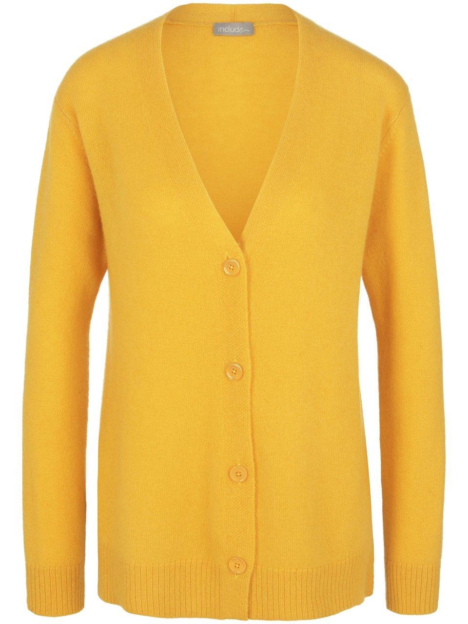 Strickjacke 1/1-Arm include gelb günstig online kaufen