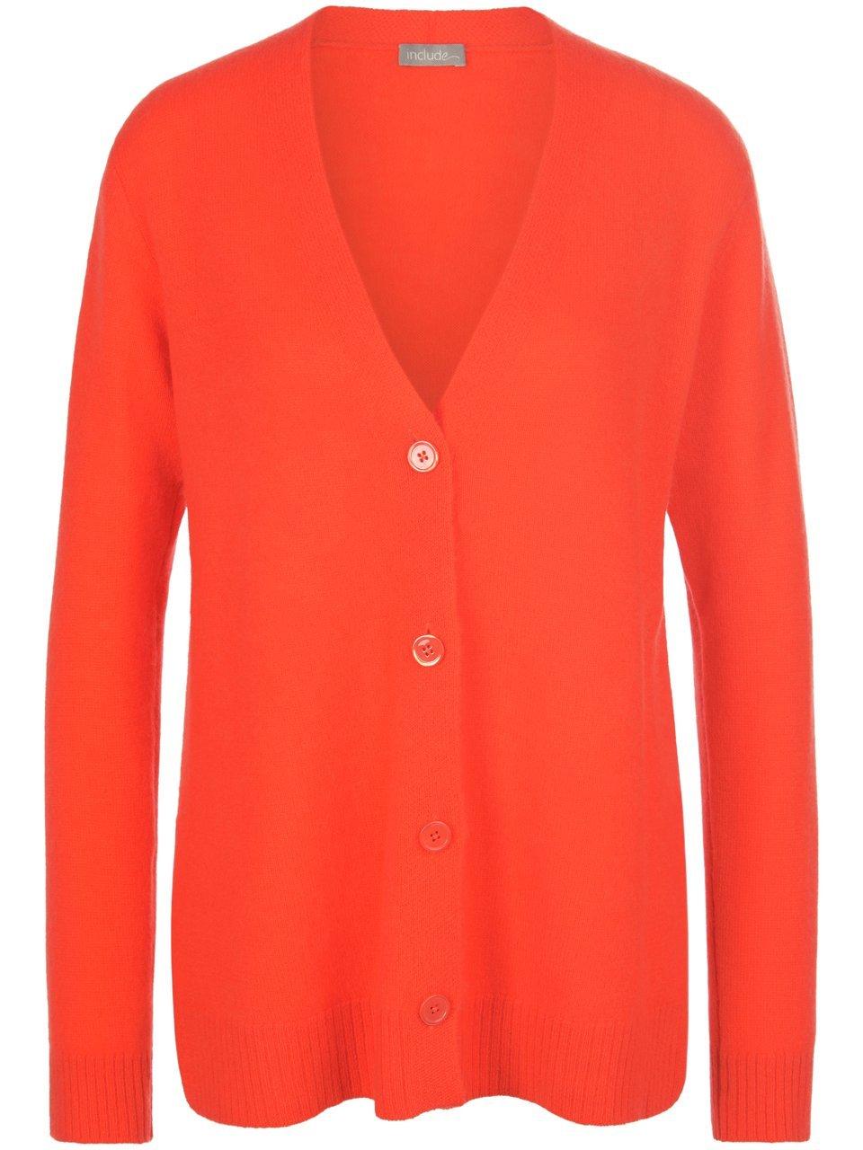 Strickjacke 1/1-Arm include orange günstig online kaufen