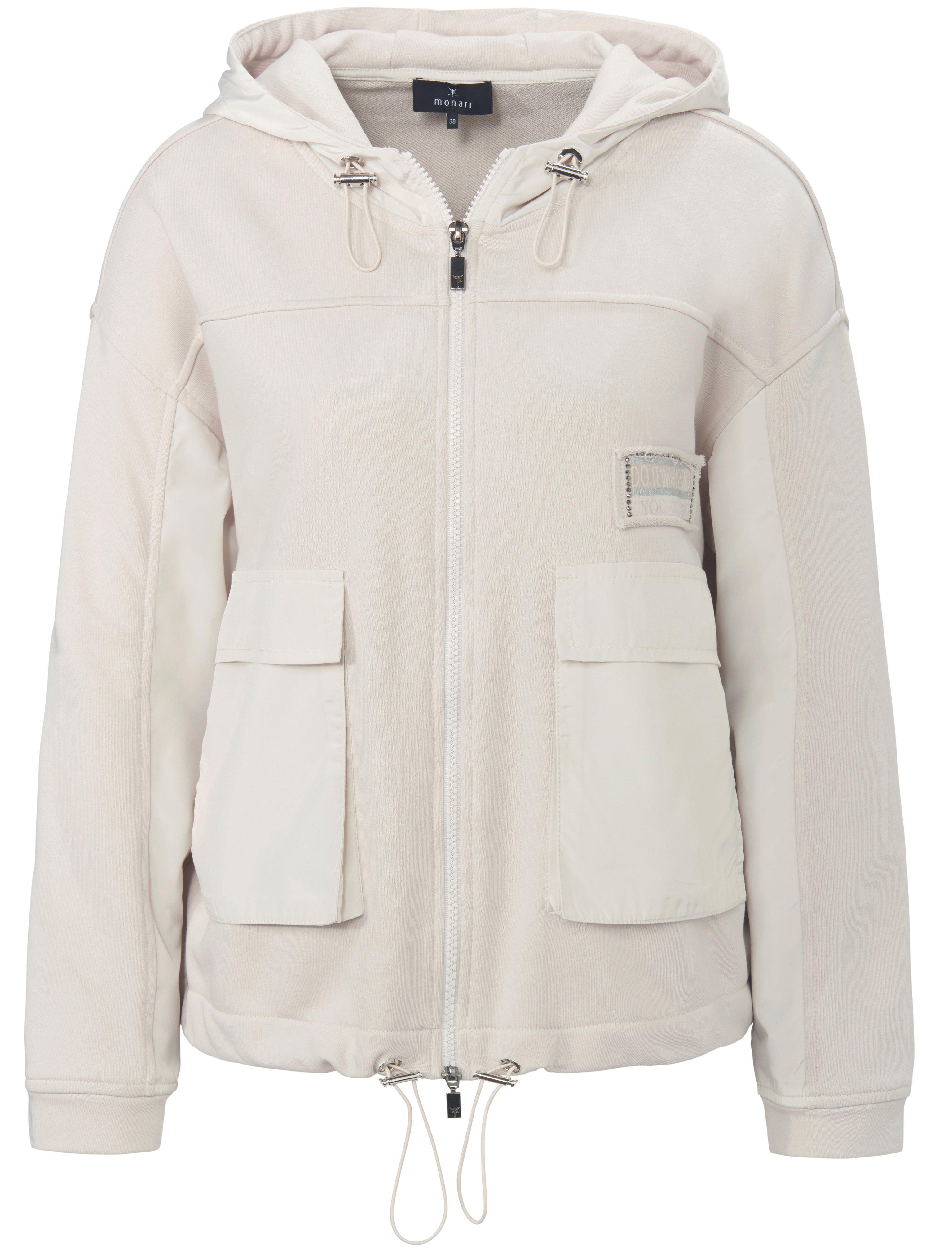 Sweat jacket hood Monari beige