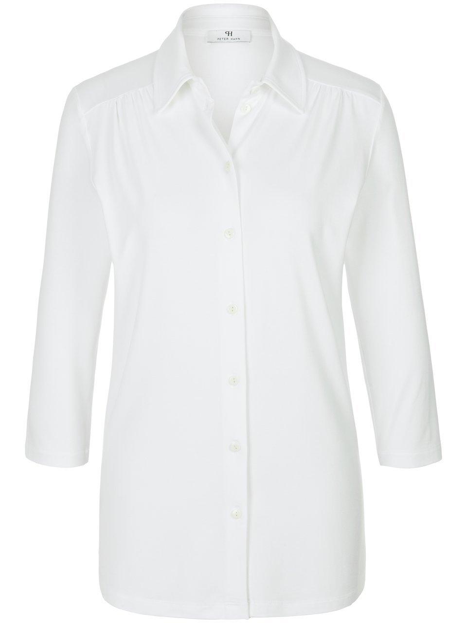 Thumbnail - Peter Hahn - Jersey-Bluse mit 3/4-Arm, weiss, Gr. 38 / S