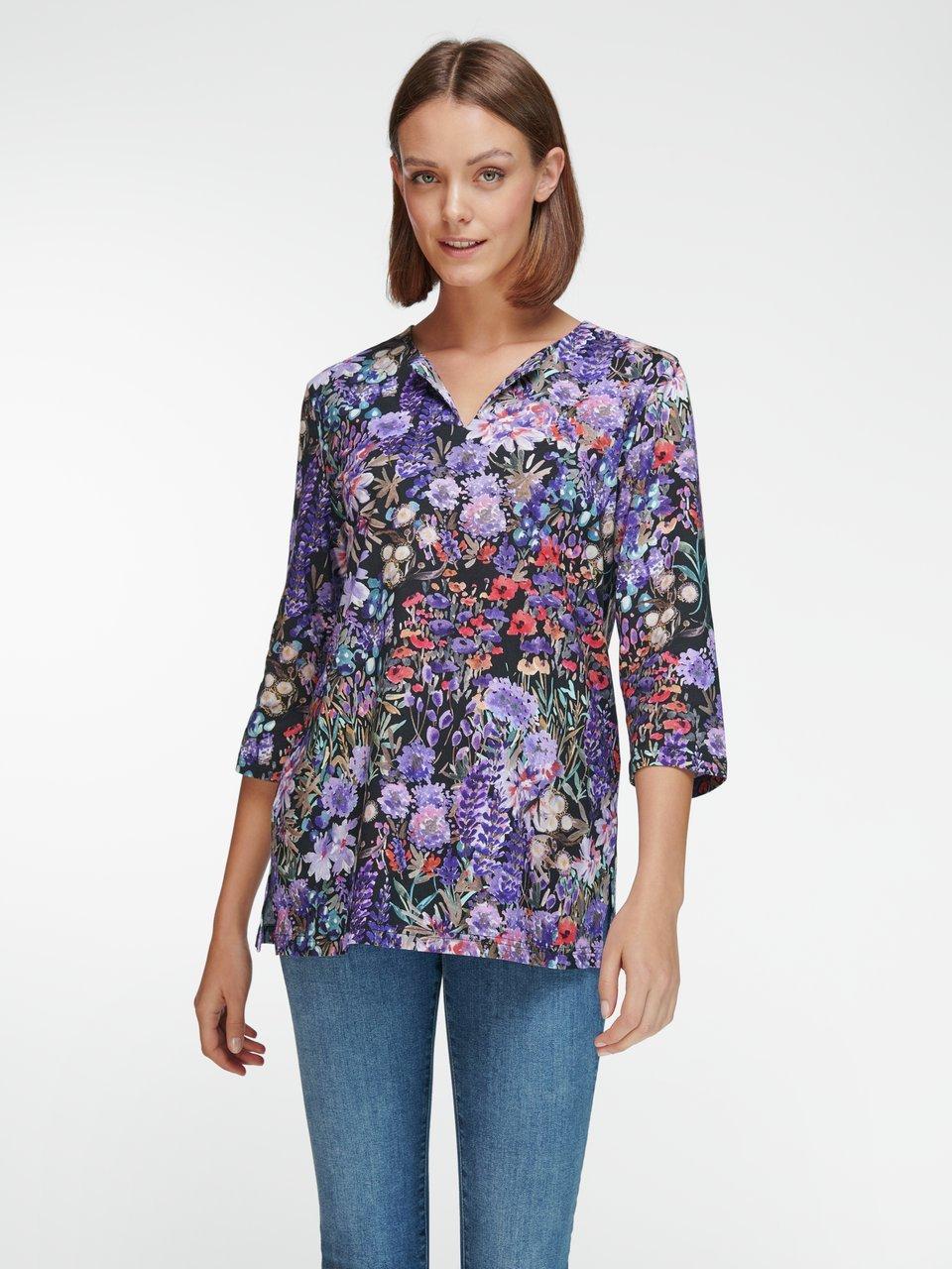 Green Cotton - Splitneck-Shirt mit 3/4-Arm