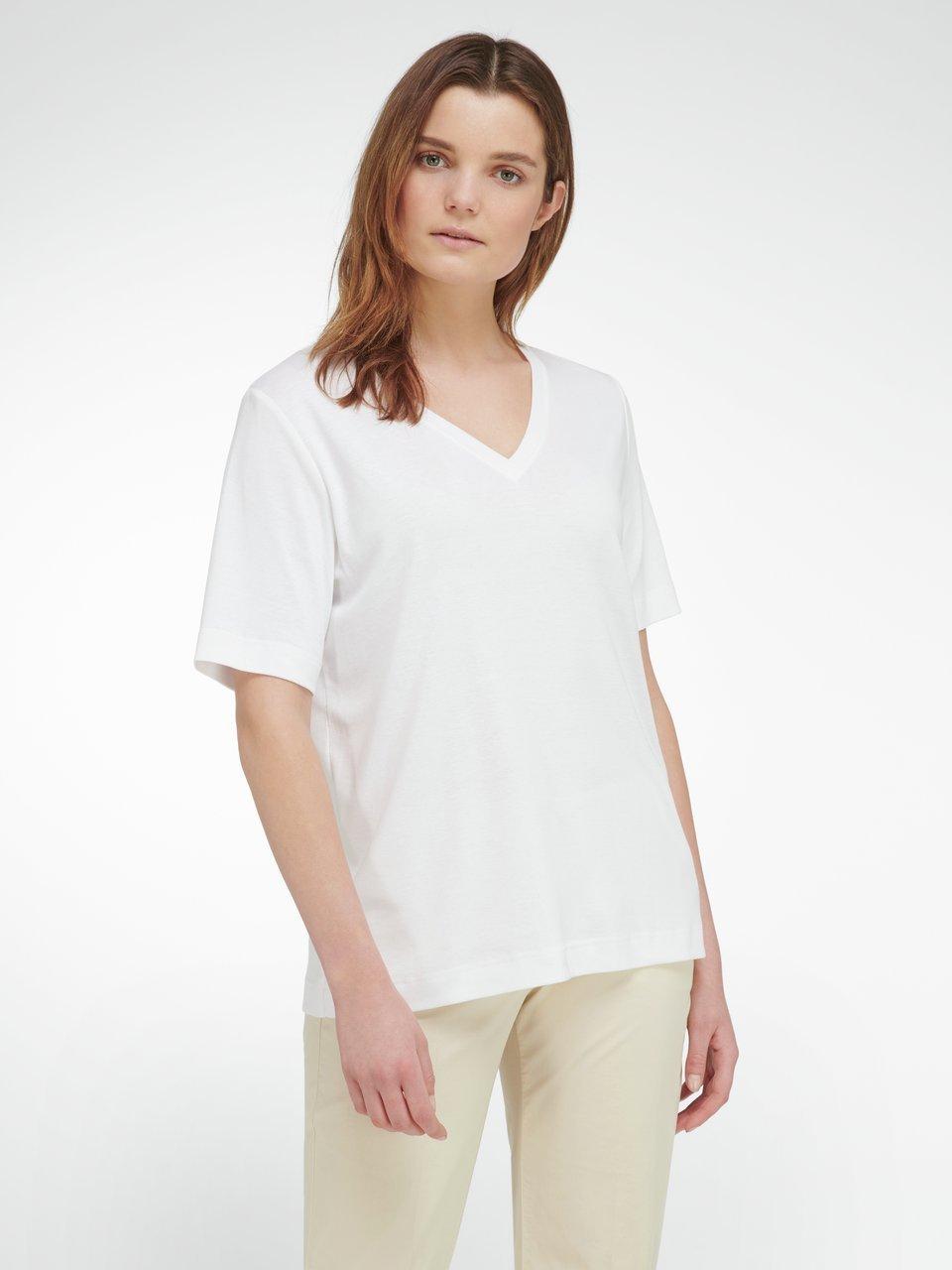 Peter Hahn - Shirt met V-hals en korte mouwen