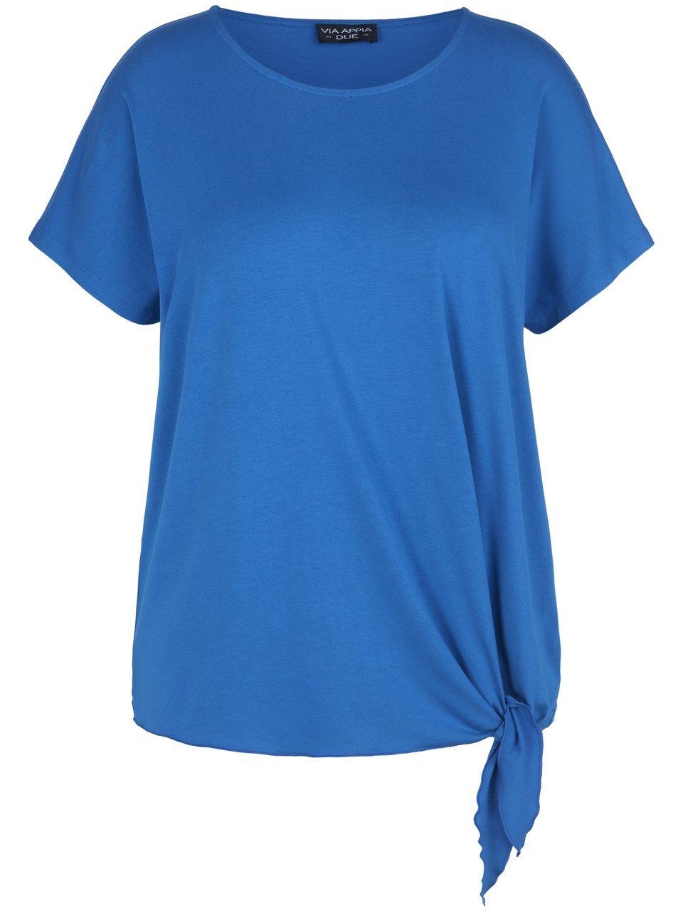 Shirt ronde hals en aangeknipte mouwen Van Via Appia Due blauw