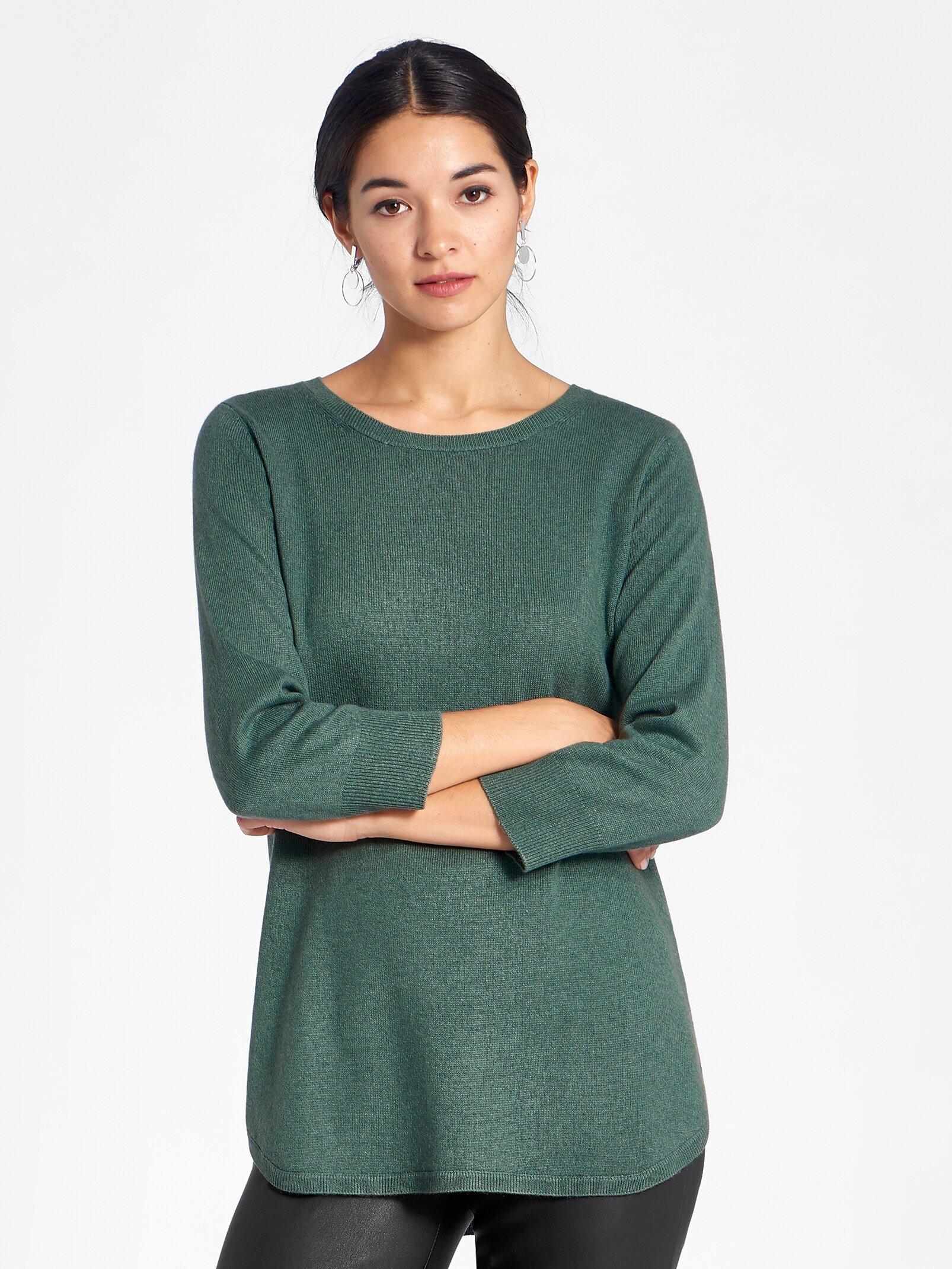 Pull cachemire best sale vert sapin