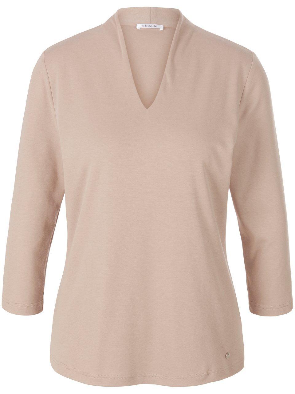 Shirt 100% katoen Van Efixelle beige