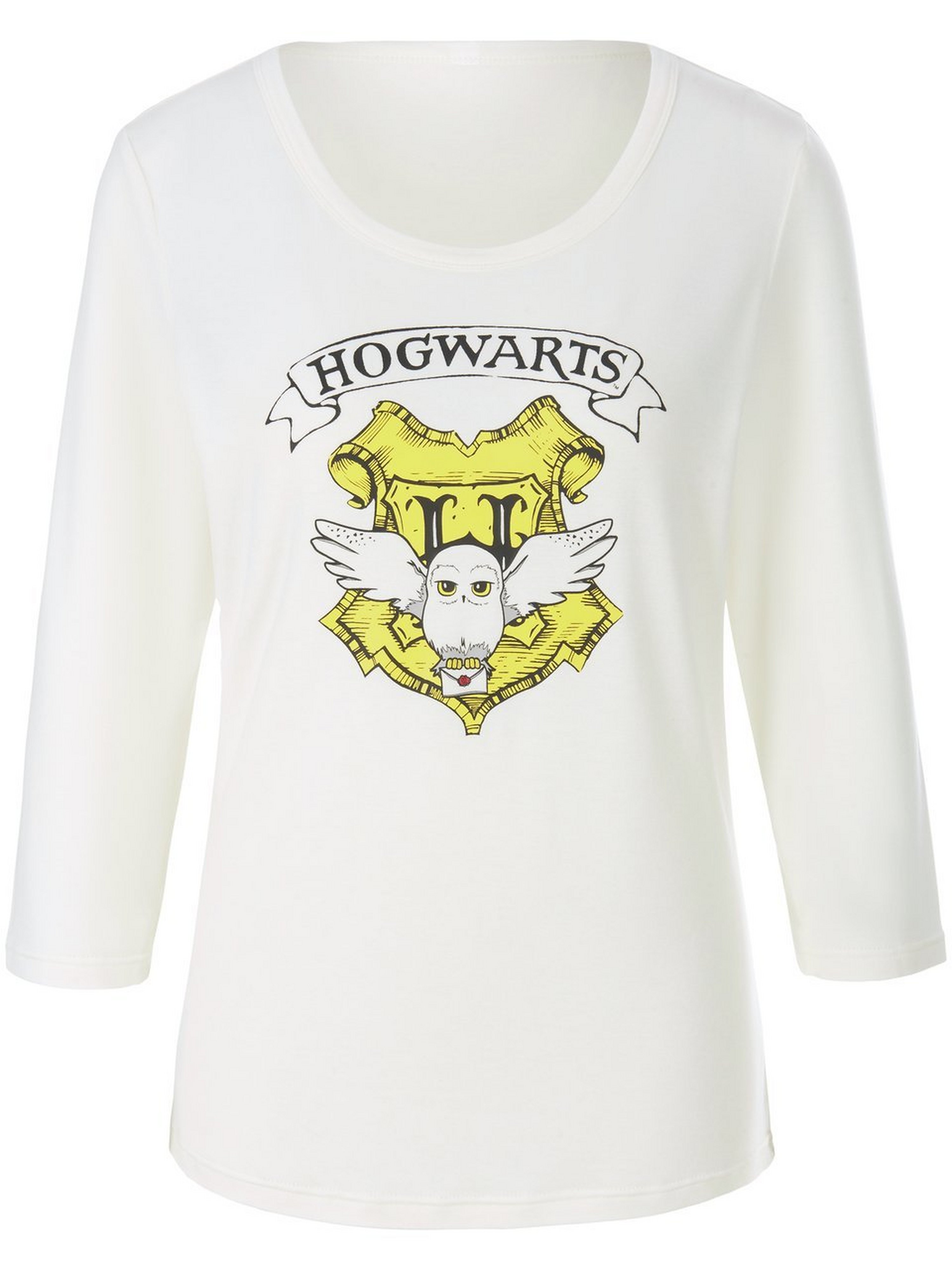 Shirt ronde hals en 3-4-mouwen Van Harry Potter wit