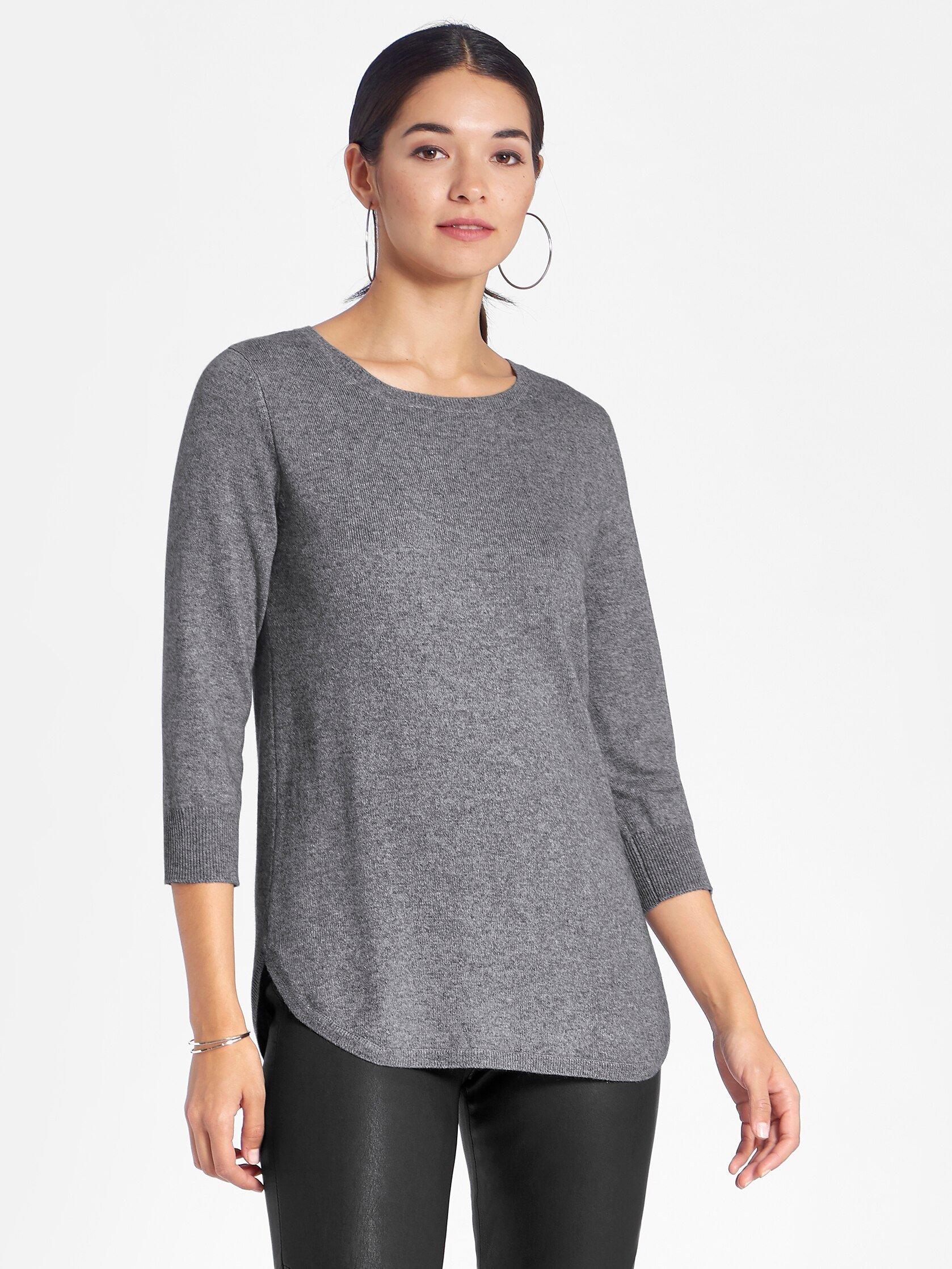 Peter Hahn Seide/Kaschmir - Rundhals-Pullover aus Seide und Kaschmir