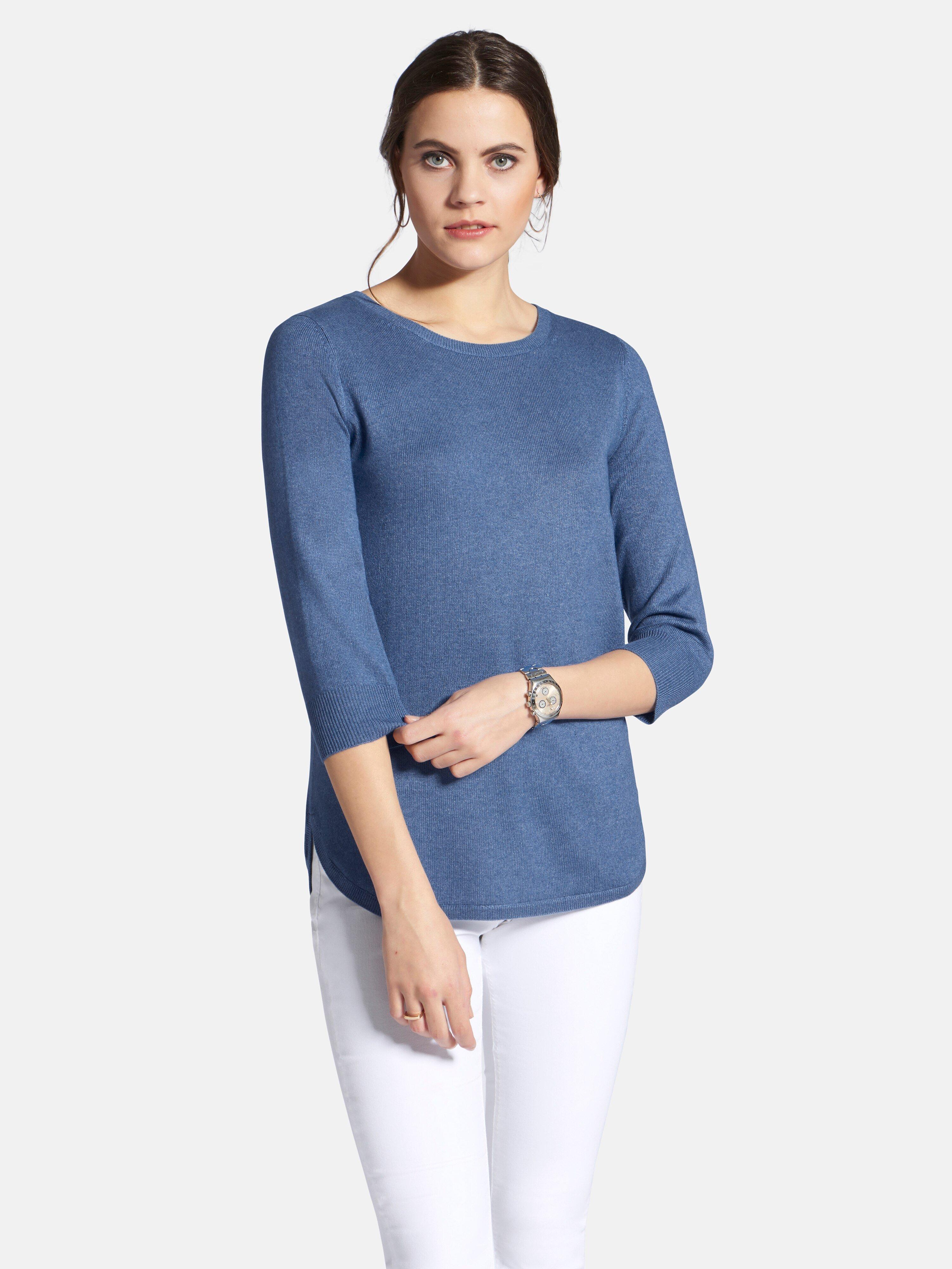Peter Hahn Seide/Kaschmir - Rundhals-Pullover aus Seide und Kaschmir