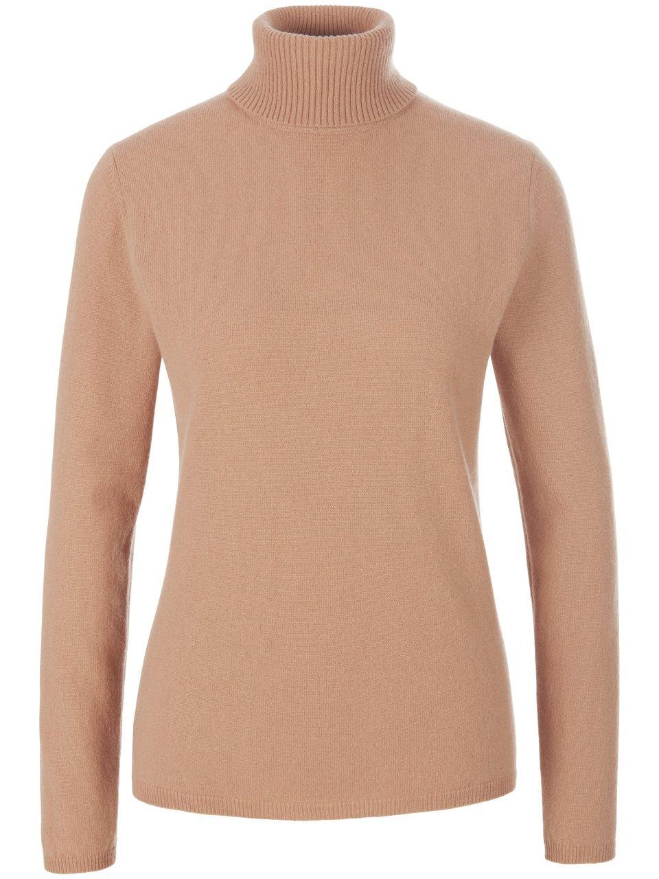 Rollkragen-Pullover aus Schurwolle und Kaschmir include braun günstig online kaufen