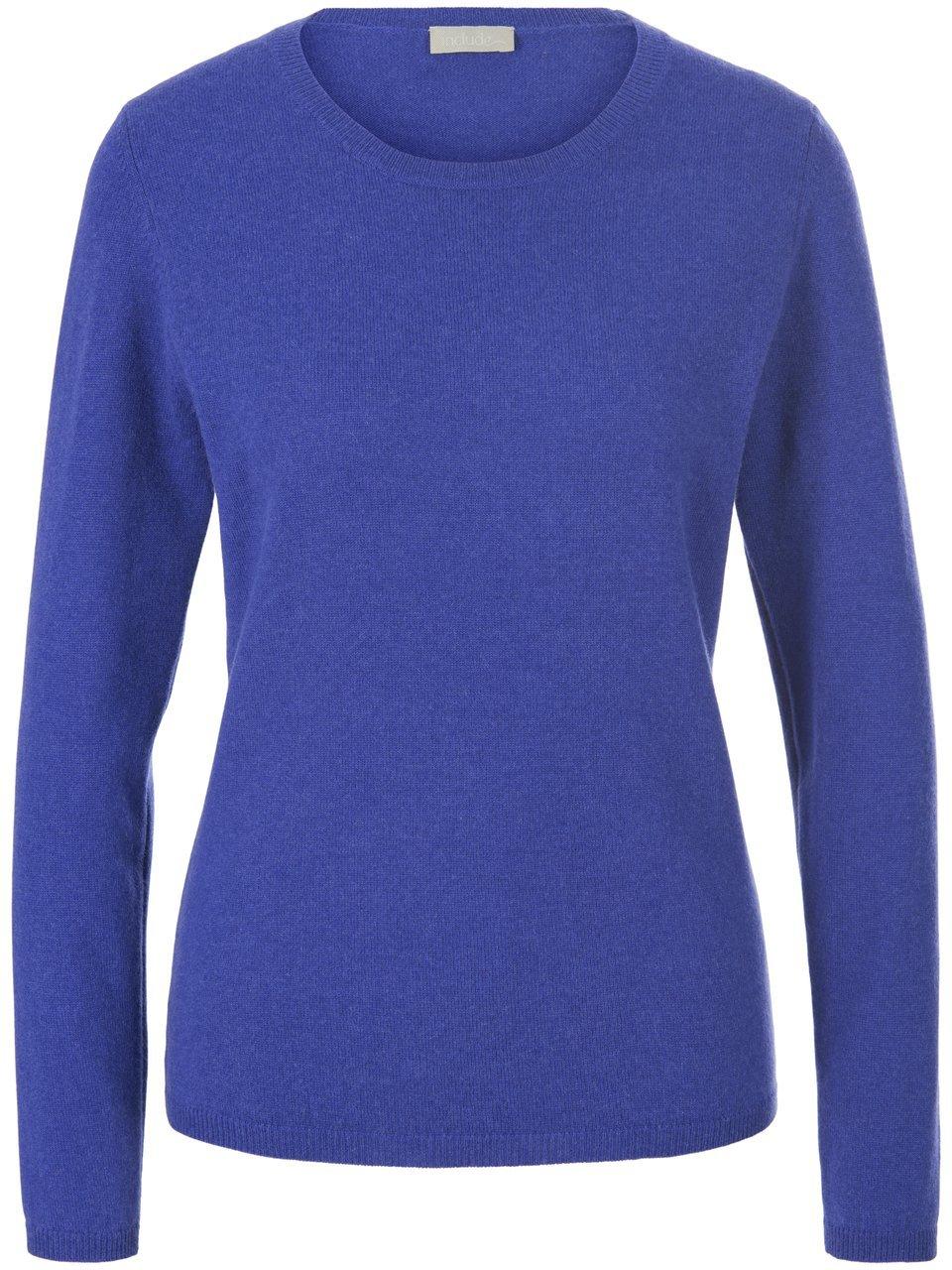 Rundhals-Pullover aus Schurwolle und Kaschmir include lila günstig online kaufen
