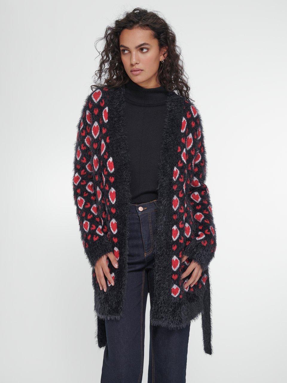 MYBC - Vest met hartjesjacquard