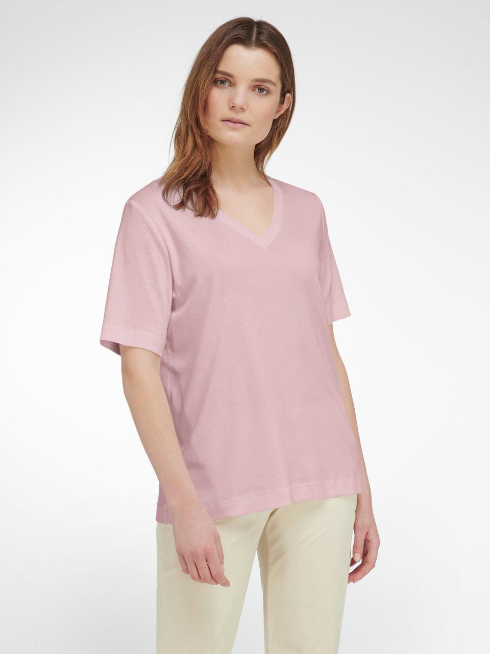 Peter Hahn - Shirt met V-hals en korte mouwen