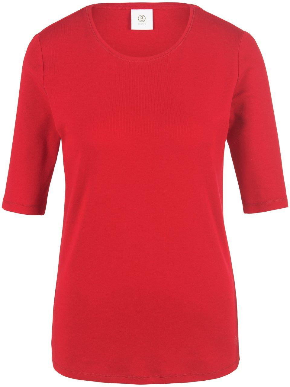 Shirt ronde hals model Velvet Van Bogner rood
