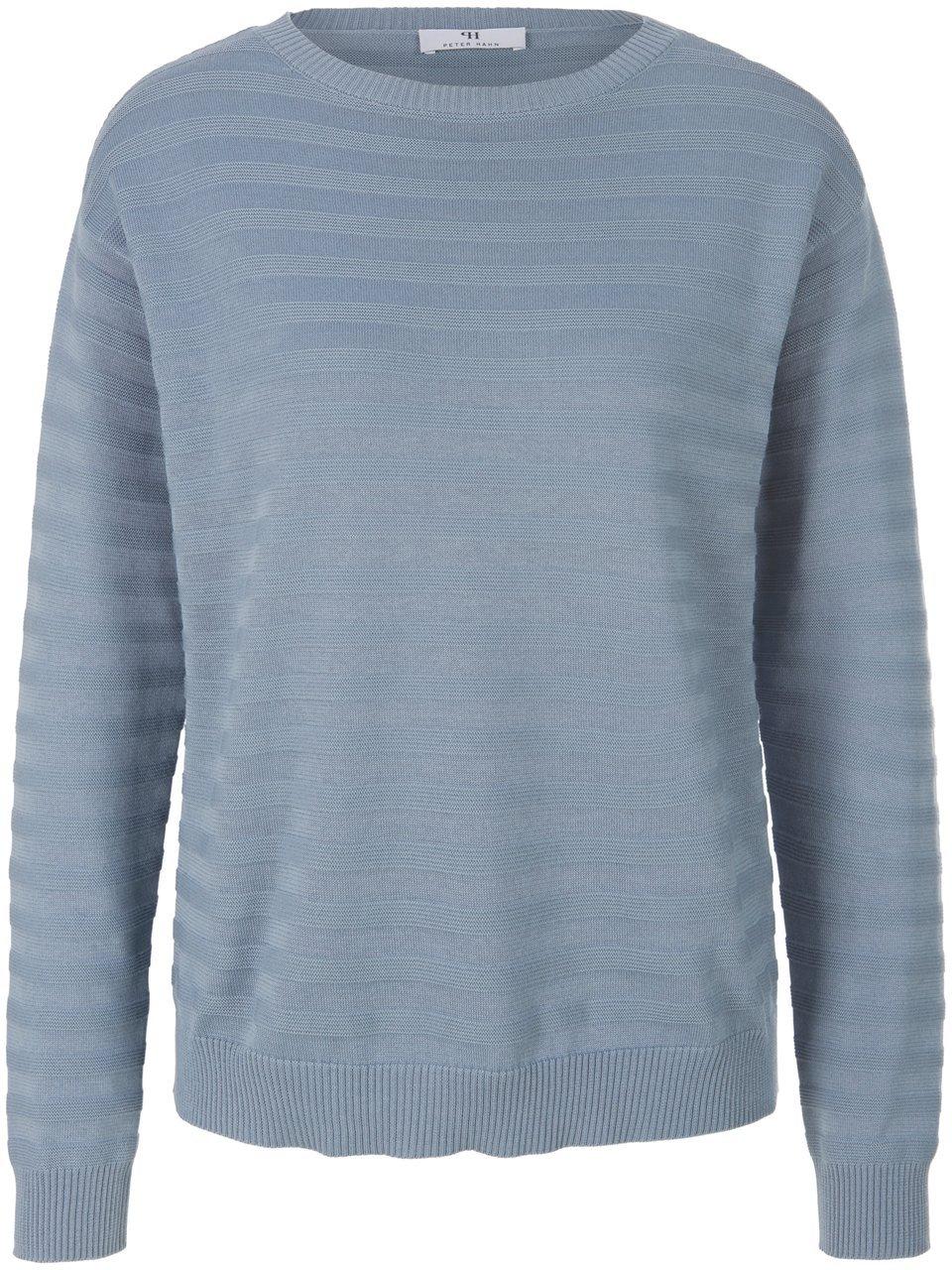 Rundhals-Pullover aus 100% SUPIMA®-Baumwolle Peter Hahn blau günstig online kaufen