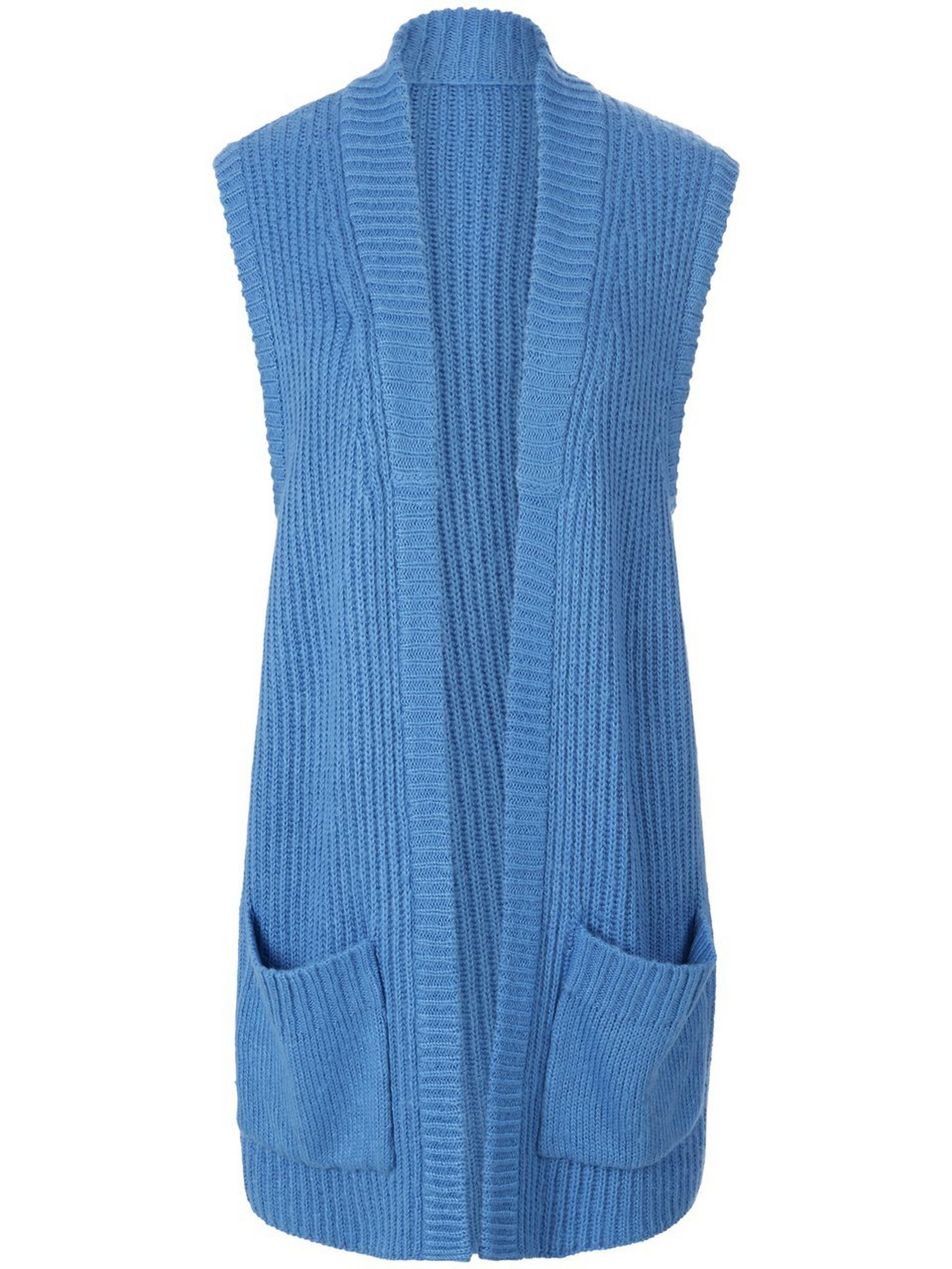 Mouwloos vest in losjes vallend model Van MYBC blauw