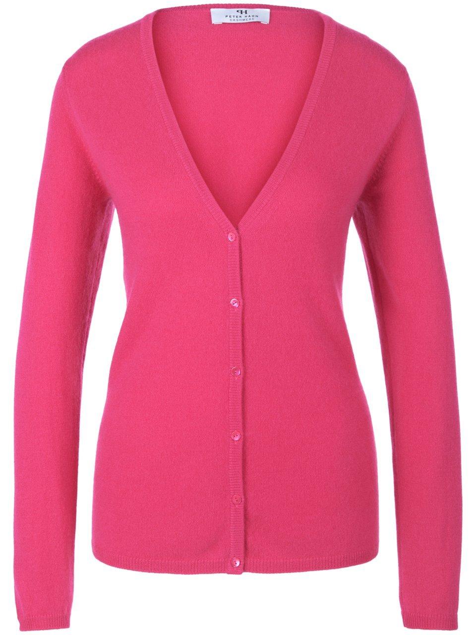 Vest 100% kasjmier model Cora Van Peter Hahn Cashmere pink