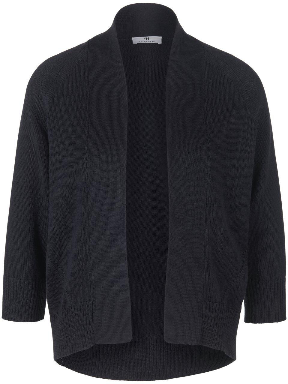 Strickjacke 3/4-Arm aus 100% SUPIMA®-Baumwolle Peter Hahn blau günstig online kaufen