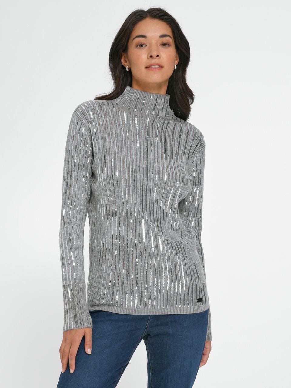 TALBOT RUNHOF X PETER HAHN - Jumper in wool mix - silver/grey/mélange