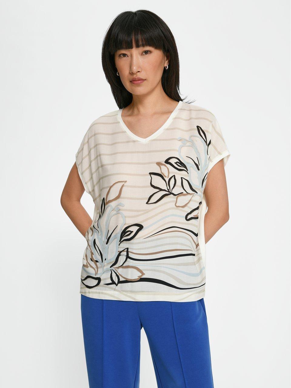 BASLER - Shirt met V-hals en korte kimonomouwen