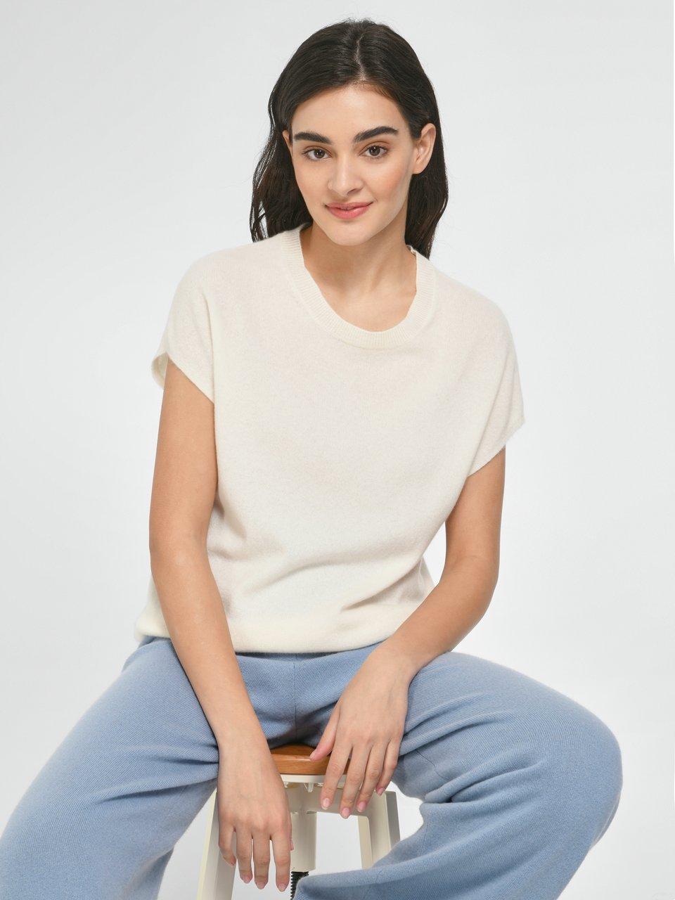 include - Mouwloze trui met ronde hals van 100% kasjmier