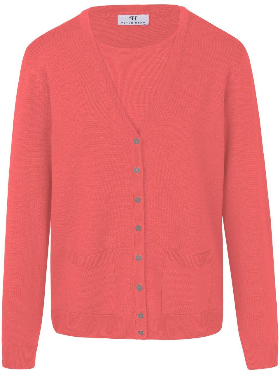 Thumbnail - Peter Hahn - Twinset aus 100% Schurwolle-Pure Tasmanian Wool, pink, Gr. 42 / M - Schurwolle