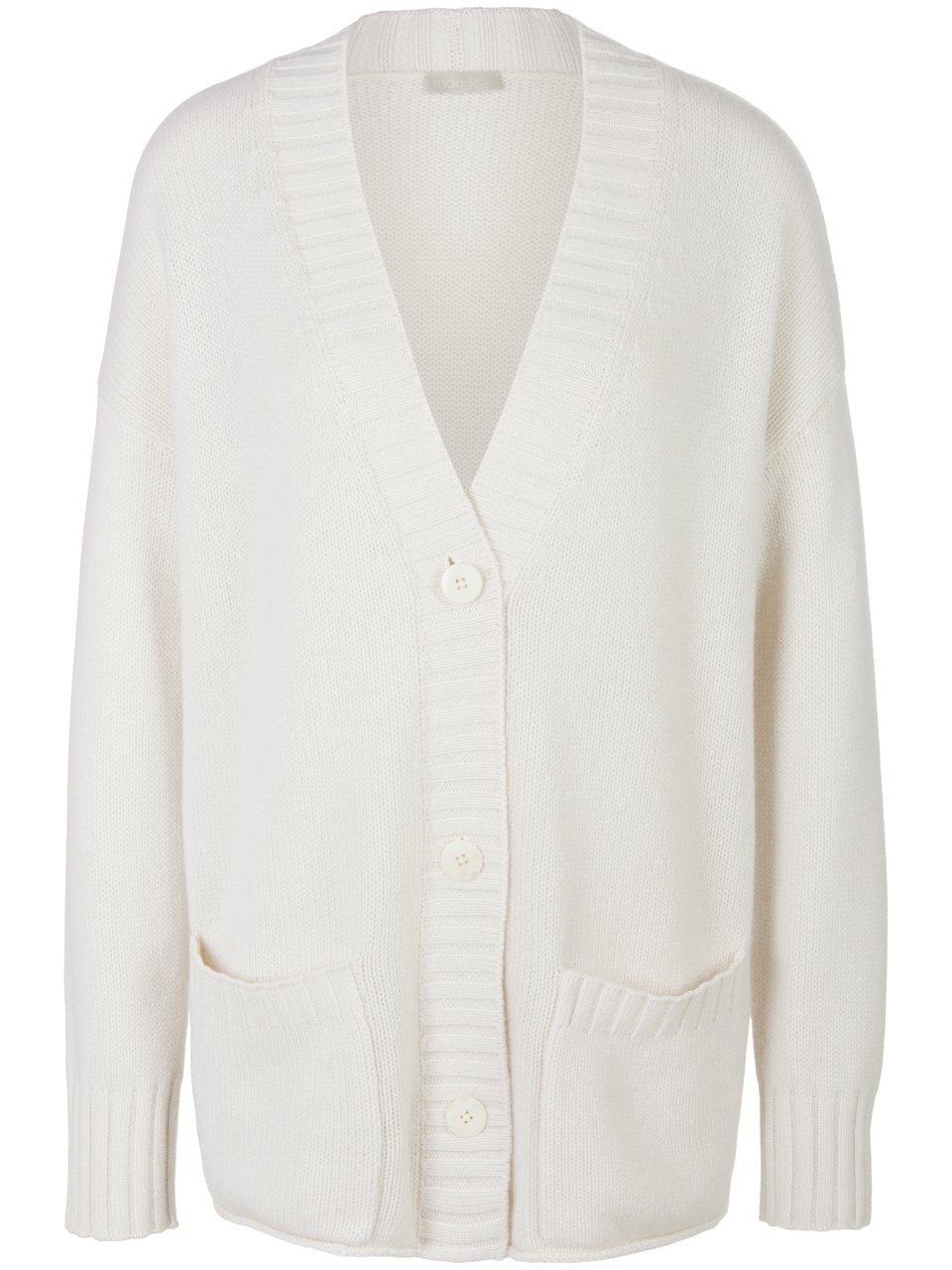 Strickjacke aus 100% Premium-Kaschmir include weiss günstig online kaufen