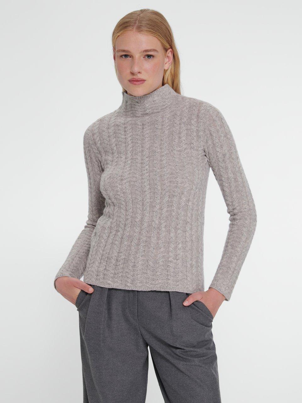 Peter Hahn Le pull 100 laine vierge gris clair chin