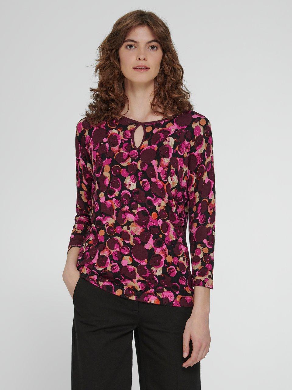 Betty Barclay - Strikbluse med lille cut out i halsudskæringen
