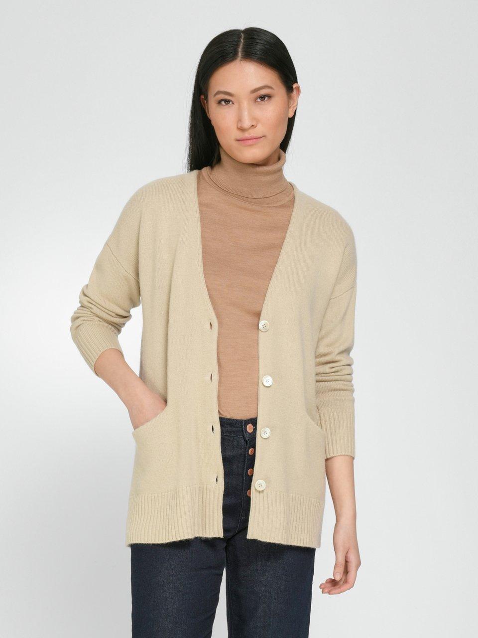 Peter Hahn - Strickjacke aus Schurwolle und Kaschmir
