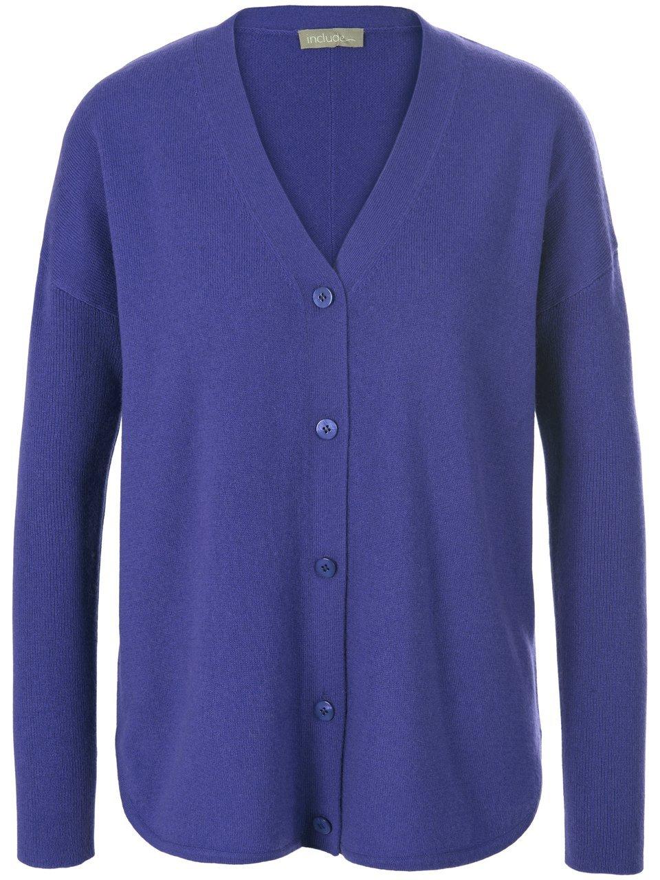Strickjacke aus Schurwolle und Kaschmir include lila günstig online kaufen
